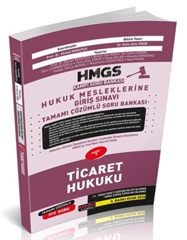 resm HMGS Kampı Ticaret Hukuku Soru Bankası