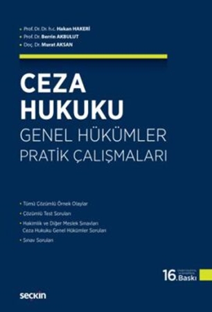Resim Ceza Hukuku Genel Hükümler Pratik Çalışmaları