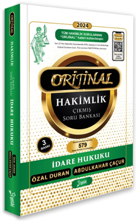 Resim Orijinal İdare Hukuku Hakimlik Çıkmış Soru Bankası
