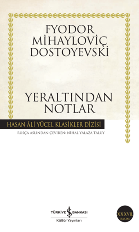 resm Yeraltından Notlar - İş Bankası Yayınları