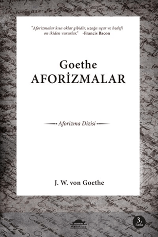 resm Goethe Aforizmalar - Maya Kitap