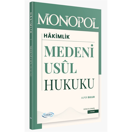 Resim Medeni Usul Hukuku 3. Baskı Monopol Yayınları