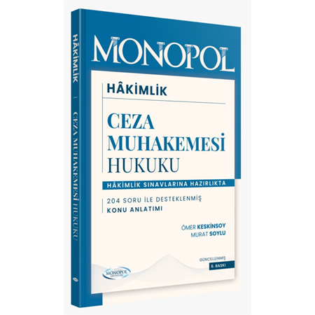 Resim Ceza Muhakemesi Hukuku 6. Baskı Monopol Yayınları