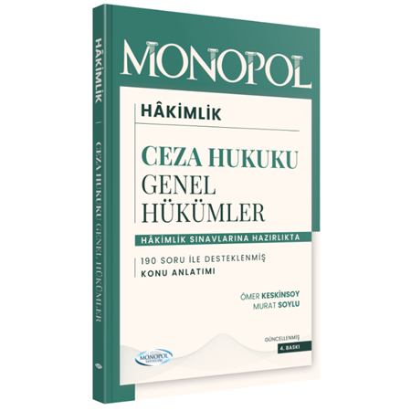 Resim Ceza Hukuku Genel Hükümler 4. Baskı Monopol Yayınları