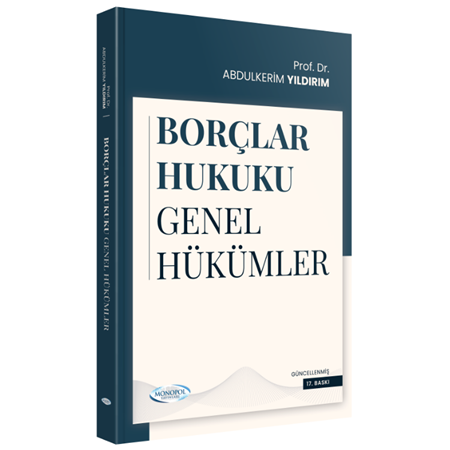 Resim Borçlar Hukuku Genel Hükümler 17. Baskı Monopol Yayınları