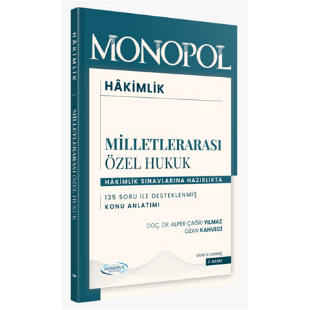 Resim Hakimlik Milletlerarası Özel Hukuk Ders Notları 2. Baskı Monopol Yayınları