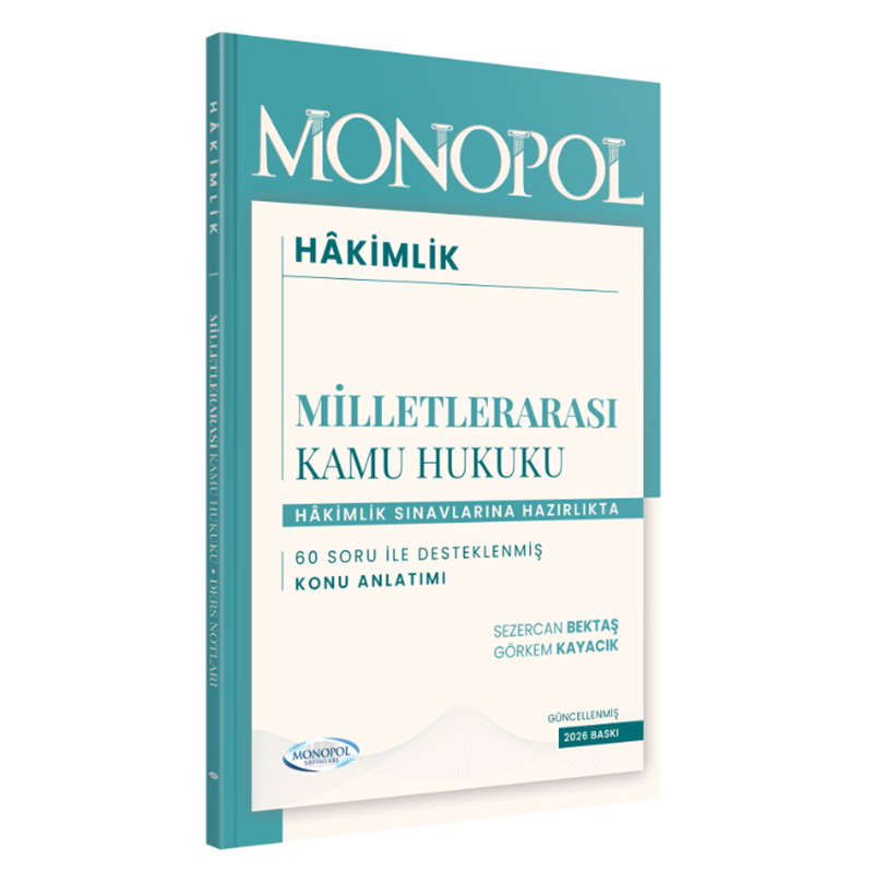 resm Milletlerarası Kamu Hukuku Ders Notları Monopol Yayınları