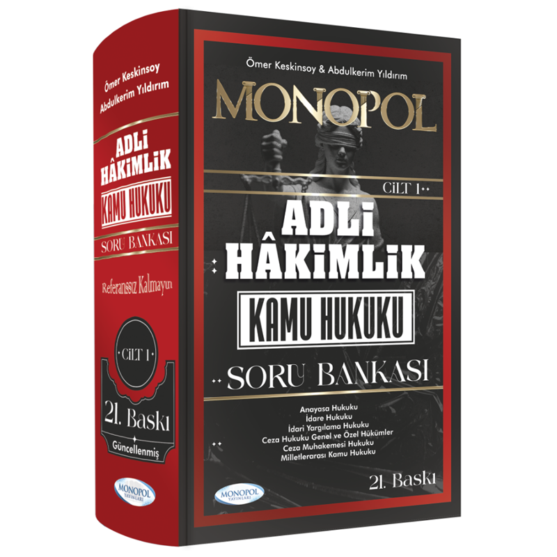 resm Adli Hakimlik Kamu Hukuku Soru Bankası 21. Baskı Monopol Yayınları