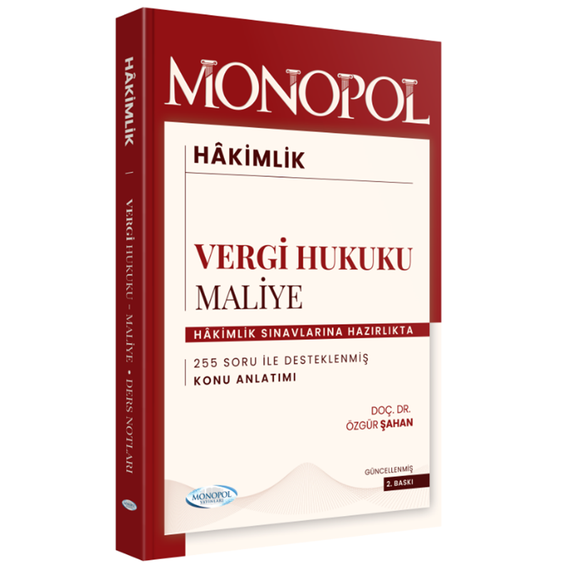 resm Hakimlik Maliye - Vergi Hukuku 2. Baskı Monopol Yayınları