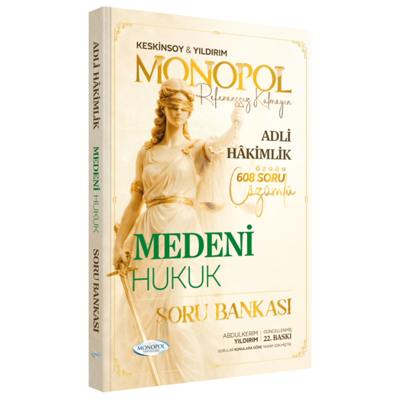 resm Hakimlik Medeni Hukuk Soru Bankası 22. Baskı Monopol Yayınları
