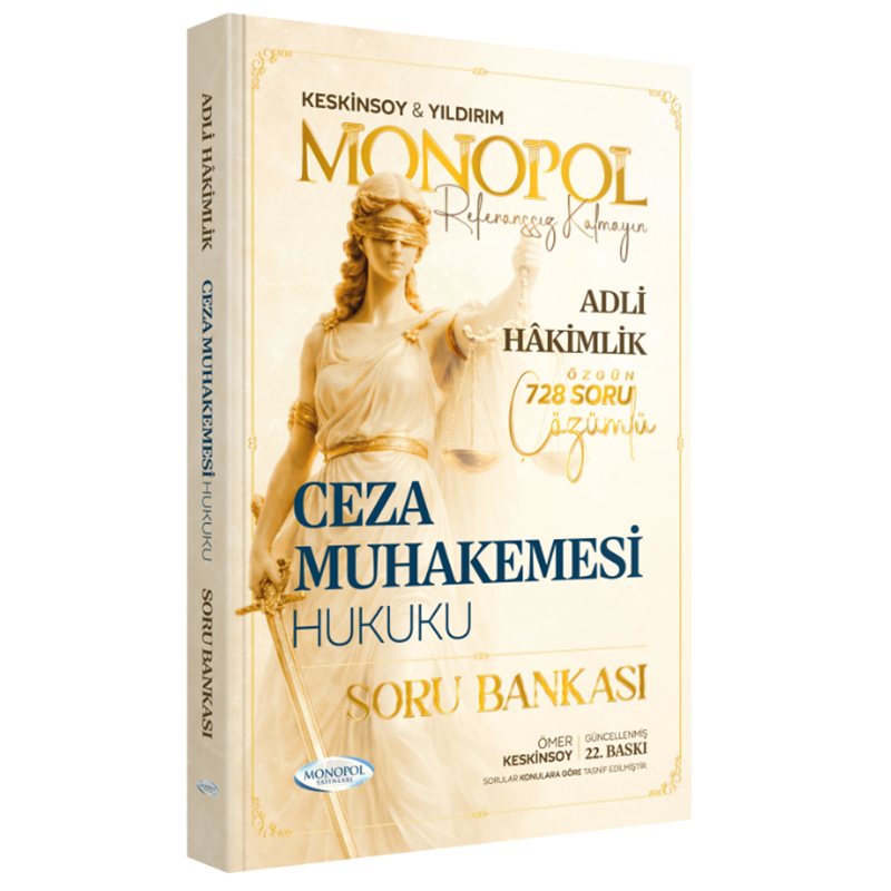 resm Hakimlik Ceza Muhakemesi Hukuku Soru Bankası 22. Baskı Monopol Yayınları