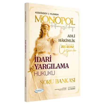 Resim Hakimlik İdari Yargılama Hukuku Soru Bankası 22. Baskı Monopol Yayınları