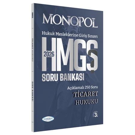 Resim HMGS Ticaret Hukuku Soru Bankası 3. Baskı Monopol Yayınları