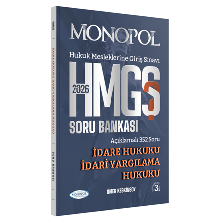 Resim HMGS İdare Hukuku – İdari Yargılama Hukuku Soru Bankası 3. Baskı Monopol Yayınları