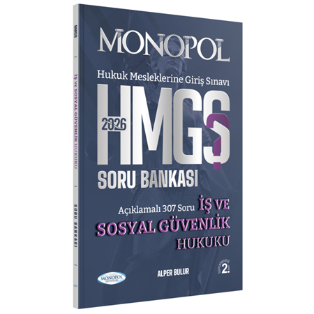 Resim HMGS İş ve Sosyal Güvenlik Hukuku Soru Bankası 2. Baskı Monopol Yayınları