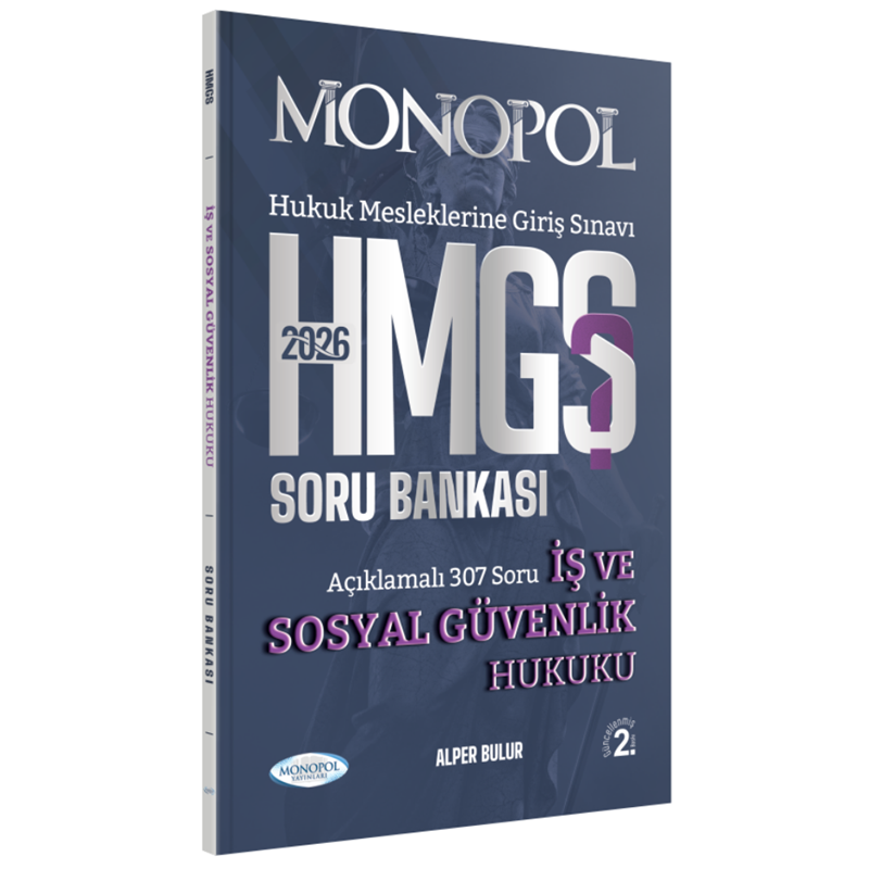 resm HMGS İş ve Sosyal Güvenlik Hukuku Soru Bankası 2. Baskı Monopol Yayınları