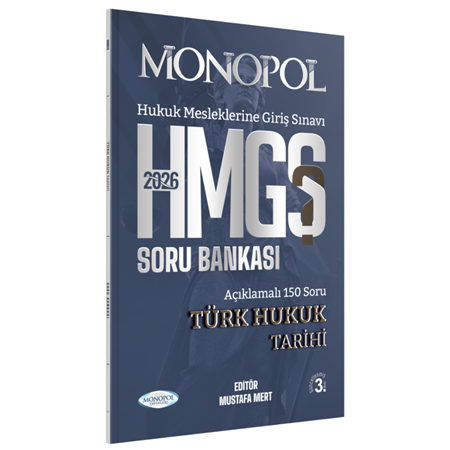 Resim HMGS Türk Hukuk Tarihi Soru Bankası 3. Baskı Monopol Yayınları