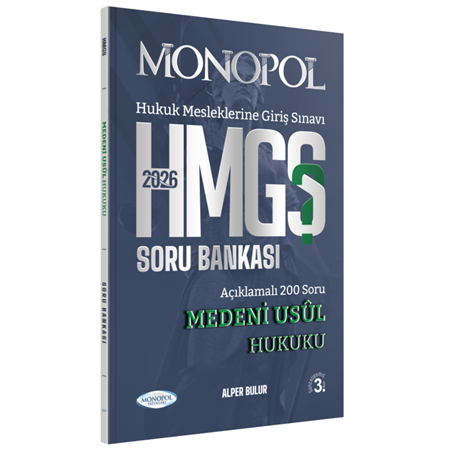 Resim HMGS Medeni Usul Hukuku Soru Bankası 3. Baskı Şubat 2026