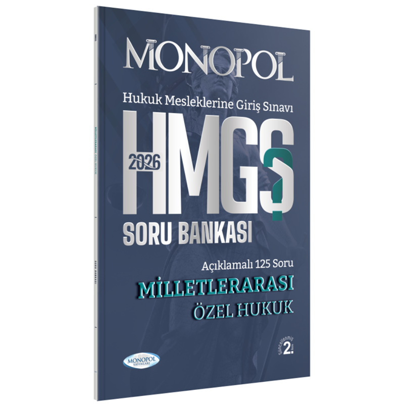 resm HMGS Milletlerarası Özel Hukuk Soru Bankası 2. Baskı Monopol Yayınları