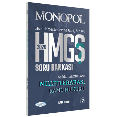 Resim HMGS Milletlerarası Kamu Hukuku Soru Bankası Monopol Yayınları 2. Baskı