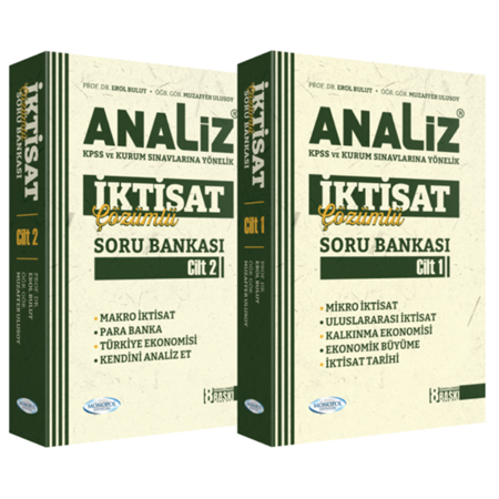 Resim Analiz İktisat Çözümlü Soru Bankası 8. Baskı (Cilt 1-2) Monopol Yayınları