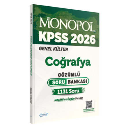 Resim 2026 KPSS Coğrafya Çözümlü Soru Bankası Monopol Yayınları