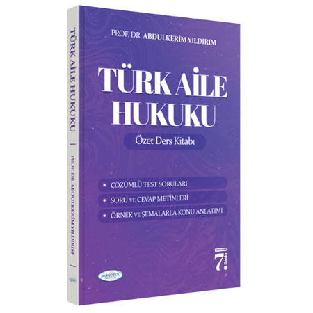Resim Türk Aile Hukuku 7. Baskı Monopol Yayınları