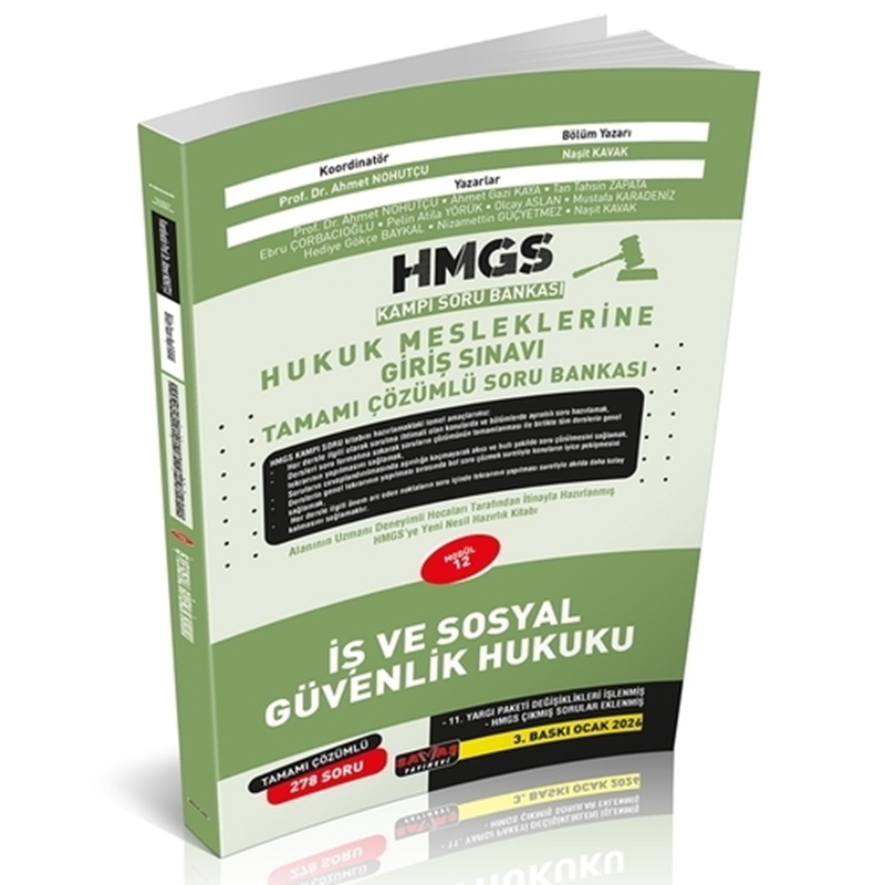 resm HMGS Kampı İş ve Sosyal Güvenlik Hukuku Soru Bankası