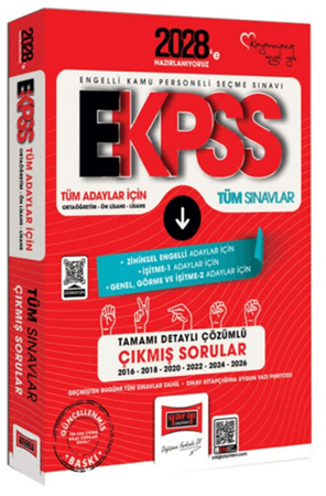 Resim 2028 EKPSS Ortaöğretim - Ön Lisans - Lisans Tüm Dersler Tüm Adaylar İçin Tamamı Detaylı Çözümlü 10 Yıl Çıkmış Sorular
