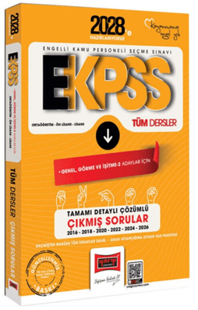 Resim 2028 EKPSS Ortaöğretim - Ön Lisans - Lisans Tüm Dersler Genel Görme ve İşitme 2 Adaylar İçin Tamamı Detaylı Çözümlü 10 Yıl Çıkmış Sorular