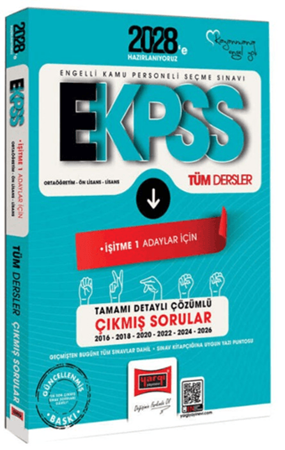 Resim 2028 EKPSS Ortaöğretim - Ön Lisans - Lisans Tüm Dersler İşitme 1 Adaylar İçin Tamamı Detaylı Çözümlü 10 Yıl Çıkmış Sorular