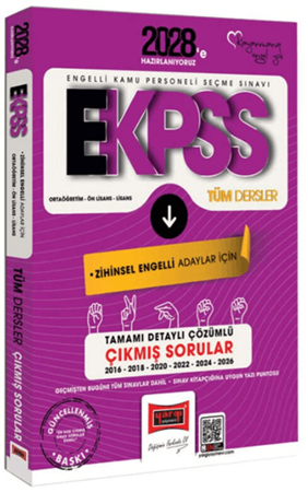 Resim 2028 EKPSS Ortaöğretim - Ön Lisans - Lisans Tüm Dersler Zihinsel Engelli Adaylar İçin Tamamı Detaylı Çözümlü 10 Yıl Çıkmış Sorular