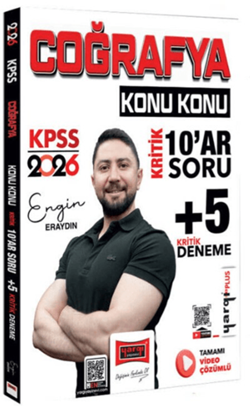 resm 2026 KPSS Coğrafya Konu Konu Kritik 10ar Soru +5 Kritik Deneme Sınavı