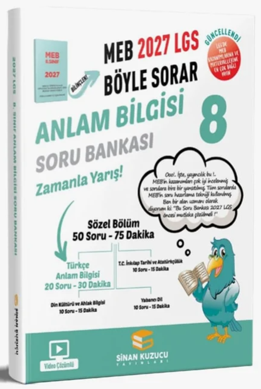 resm MEB 2027 8. Sınıf LGS Anlam Bilgisi Soru Bankası
