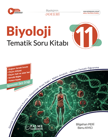 Resim PALME 11.SINIF JOKER BİYOLOJİ TEMATİK SORU KİTABI