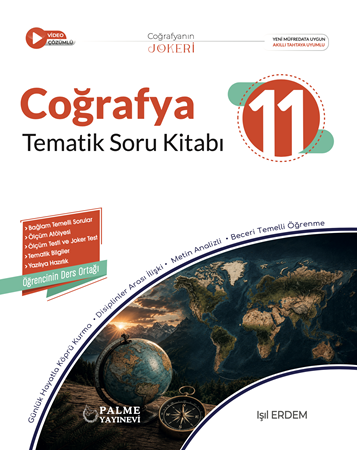 Resim PALME 11.SINIF JOKER COĞRAFYA TEMATİK SORU KİTABI