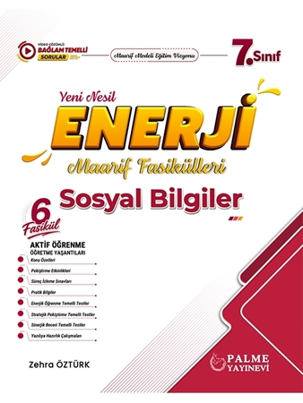 Resim Palme 7. Sınıf Enerji Sosyal Bilgiler Yeni Nesil Maarif Fasikülleri (6 Fasikül)