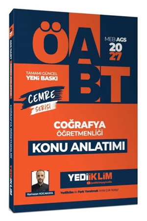 Resim Yediiklim Yayınları 2027 MEB AGS ÖABT Cemre Serisi Coğrafya Öğretmenliği Konu Anlatımı
