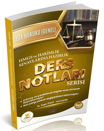 Resim HUKAL HMGS - Hakimlik Ceza Hukuku Genel Hükümler Ders Notları