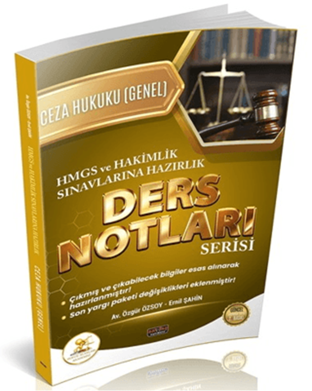resm HUKAL HMGS - Hakimlik Ceza Hukuku Genel Hükümler Ders Notları