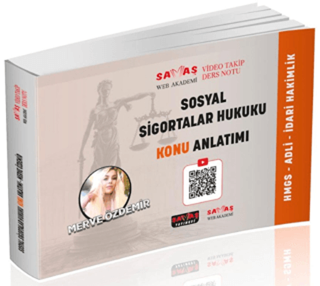Resim Adli - İdari Hakimlik HMGS Sosyal Sigortalar Hukuku Video Takip Ders Notu Konu Anlatımı