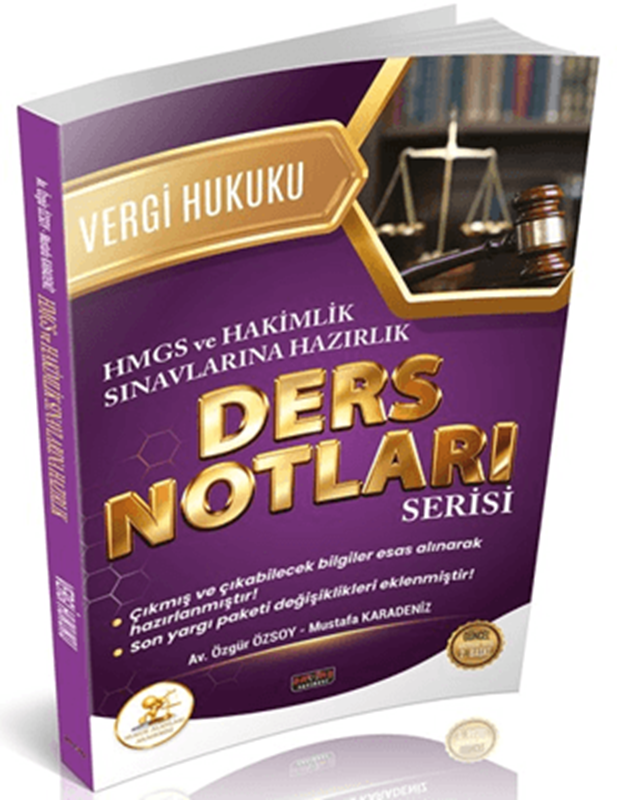 resm HUKAL HMGS - Hakimlik Vergi ve Vergi Usul Hukuku Ders Notları