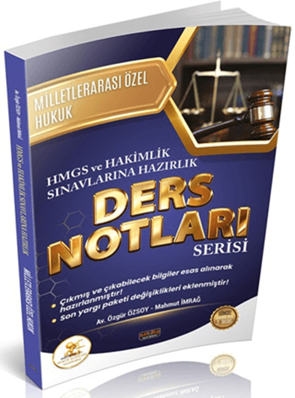 resm HUKAL HMGS - Hakimlik Milletlerarası Özel Hukuk Ders Notları