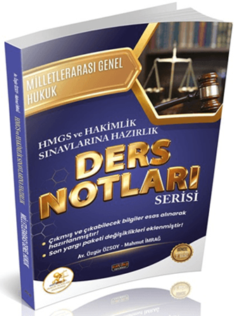 Resim HUKAL HMGS - Hakimlik Milletlerarası Genel Hukuk Ders Notları