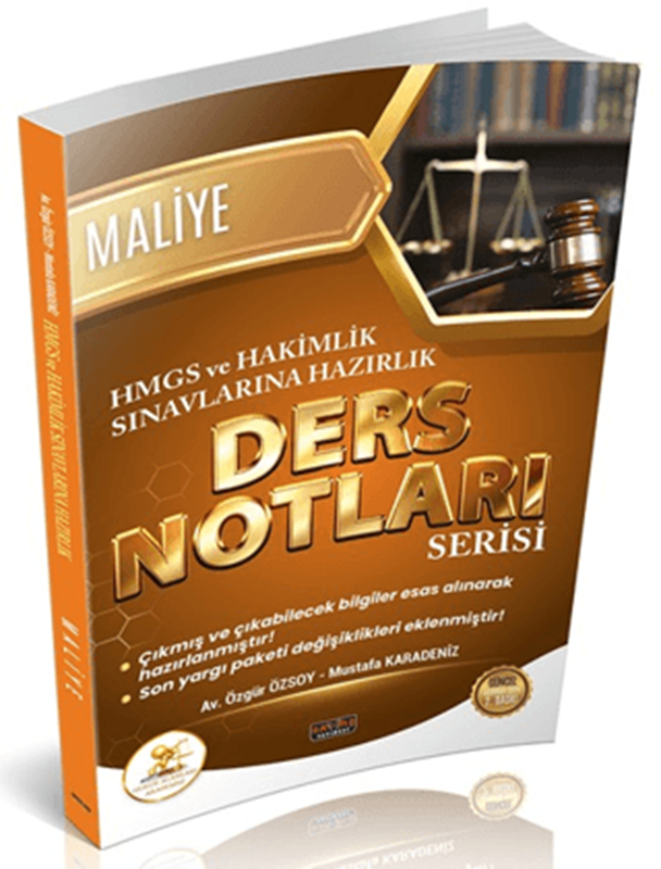 resm HUKAL HMGS - Hakimlik Maliye Ders Notları