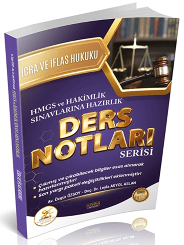 resm HUKAL HMGS - Hakimlik İcra ve İflas Hukuku Ders Notları