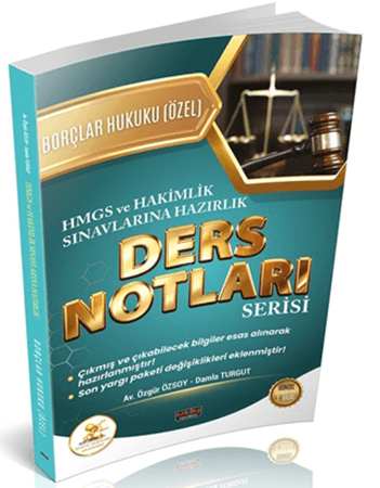 Resim HUKAL HMGS - Hakimlik Borçlar Hukuku Özel Hükümler Ders Notları