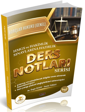 Resim HUKAL HMGS - Hakimlik Borçlar Hukuku Genel Hükümler Ders Notları