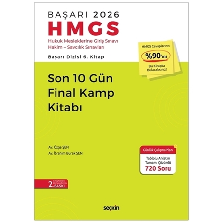 Resim HMGS Son 10 Gün Final Kamp Kitabı - Özge Şen, İbrahim Burak Şen