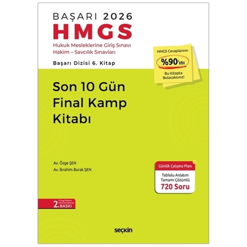 resm HMGS Son 10 Gün Final Kamp Kitabı - Özge Şen, İbrahim Burak Şen